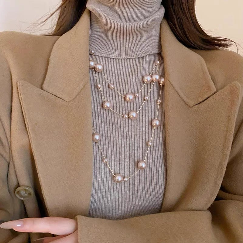 Light Luxury And High End Multi Layered Pearl