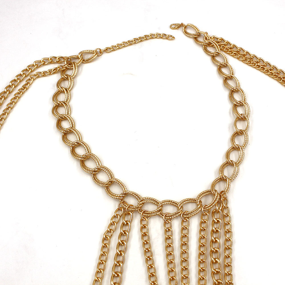 Body Chain Exaggerated Ladies Personality Punk Style Cross