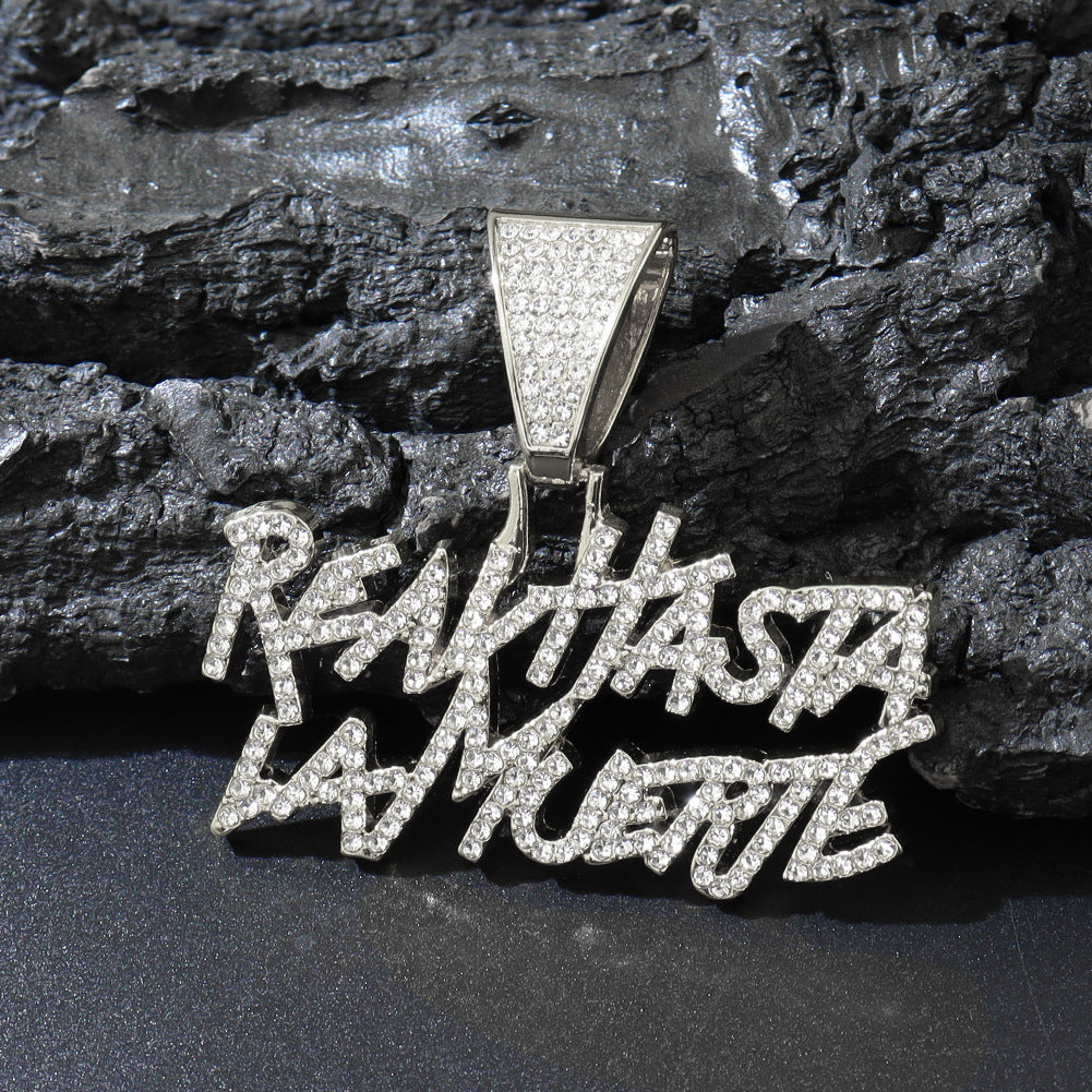 Hip Hop Style Reavhasta Lamuerte English Splicing Letter