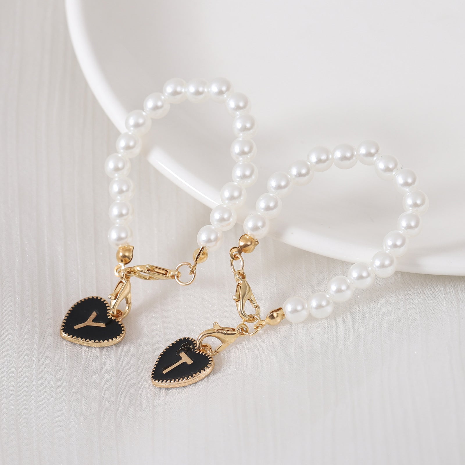 Keychain Cup Pearl Chain Love Chain Strap Lobster