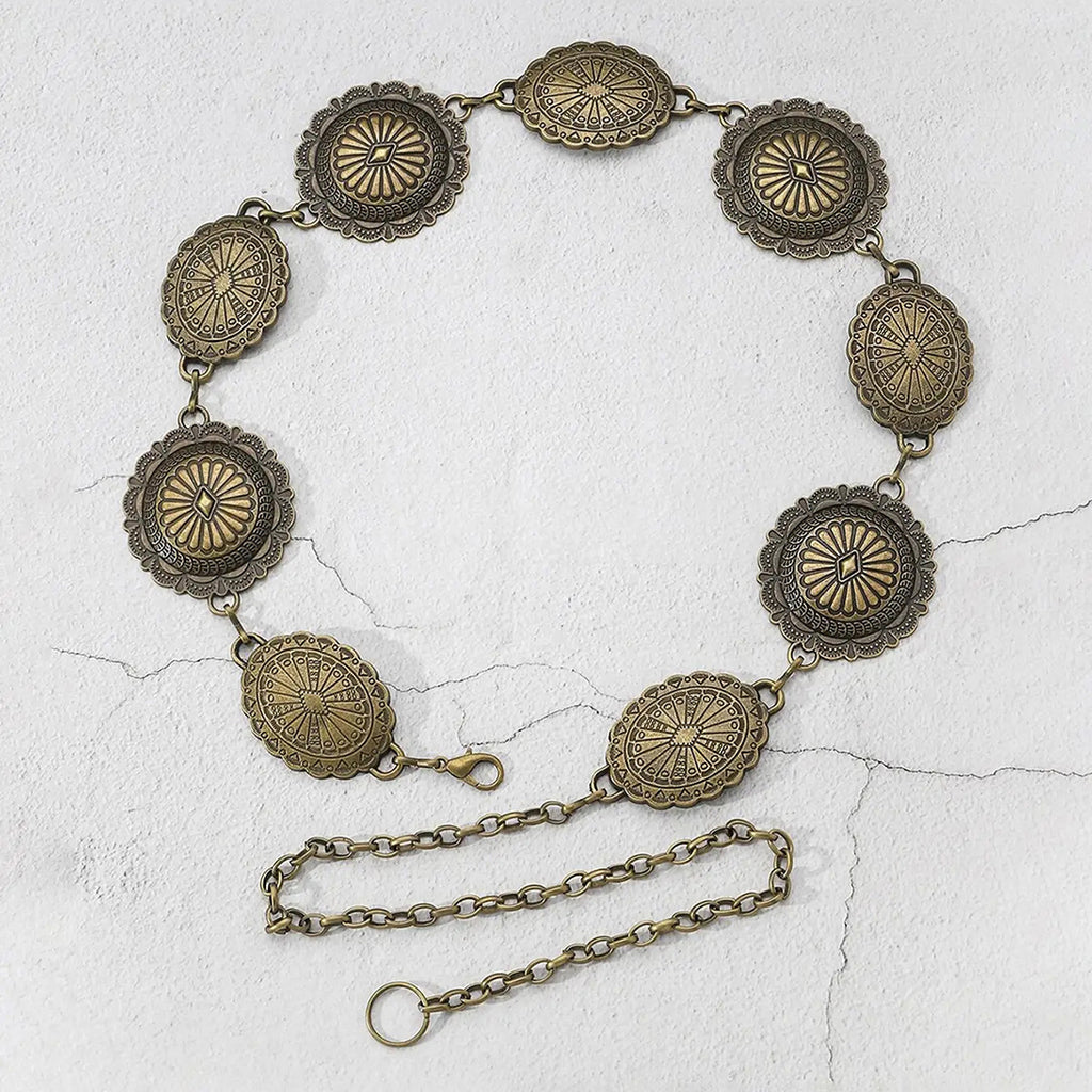 High End Metal Waist Chain Retro Bohemian Style