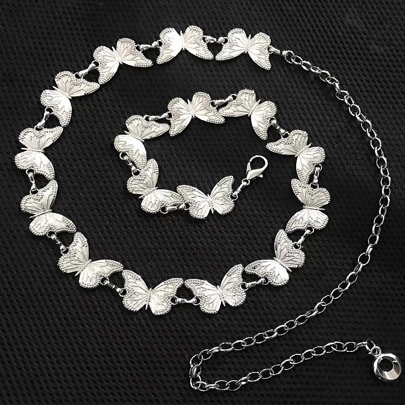 Butterfly Waist Chain Niche Design Belt Metal Chain