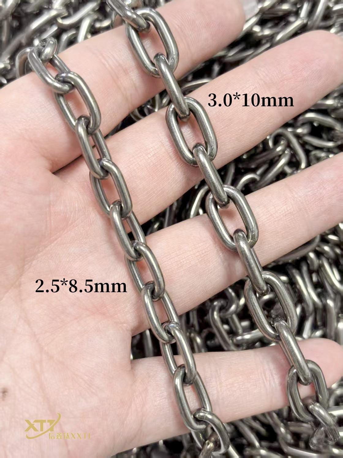 Pure Titanium Welded Joint Industrial Chain Corrosion Resistant