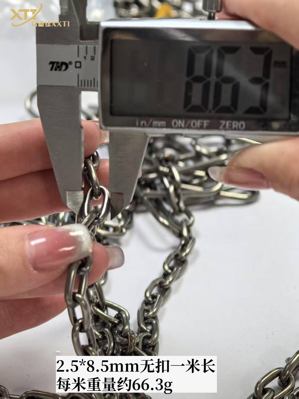 Pure Titanium Welded Joint Industrial Chain Corrosion Resistant