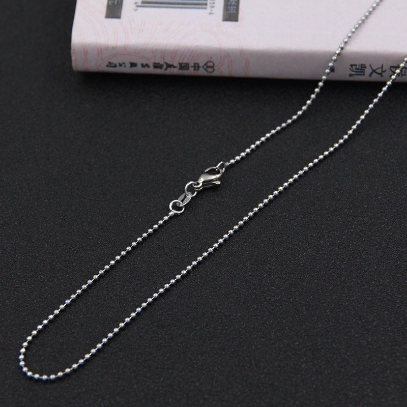 Silver Necklace Ladies Clavosin Chain Simple Pendant Chain