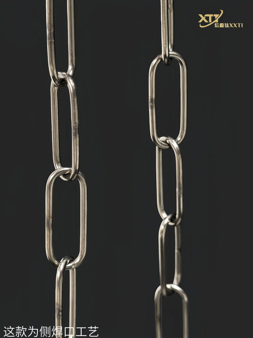 Pure Titanium Welded Joint Industrial Chain Corrosion Resistant
