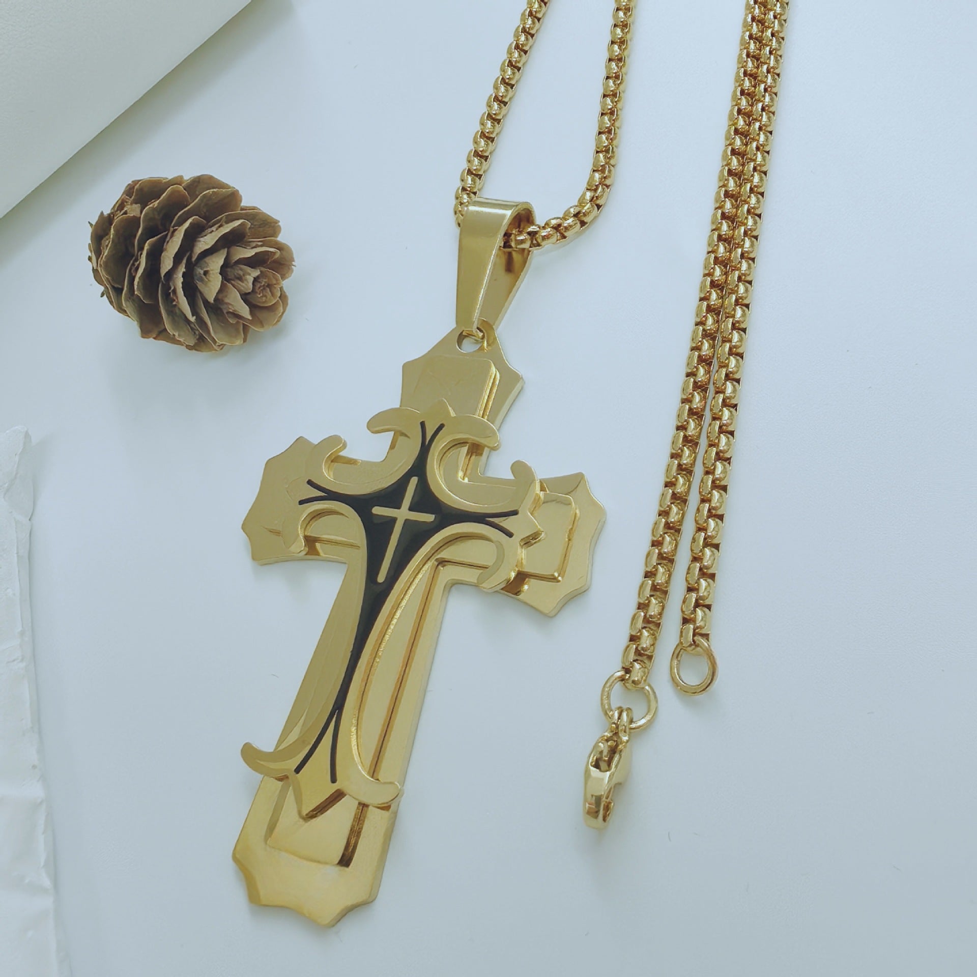 Direct Aliexpress Personality Stainless Steel Men'S Pendant Necklace