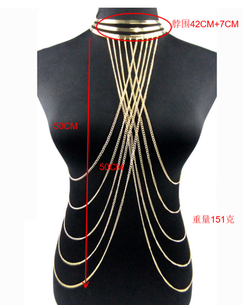 Aliexpress Jewelry Body Chain Gold Large Hoop Necklace