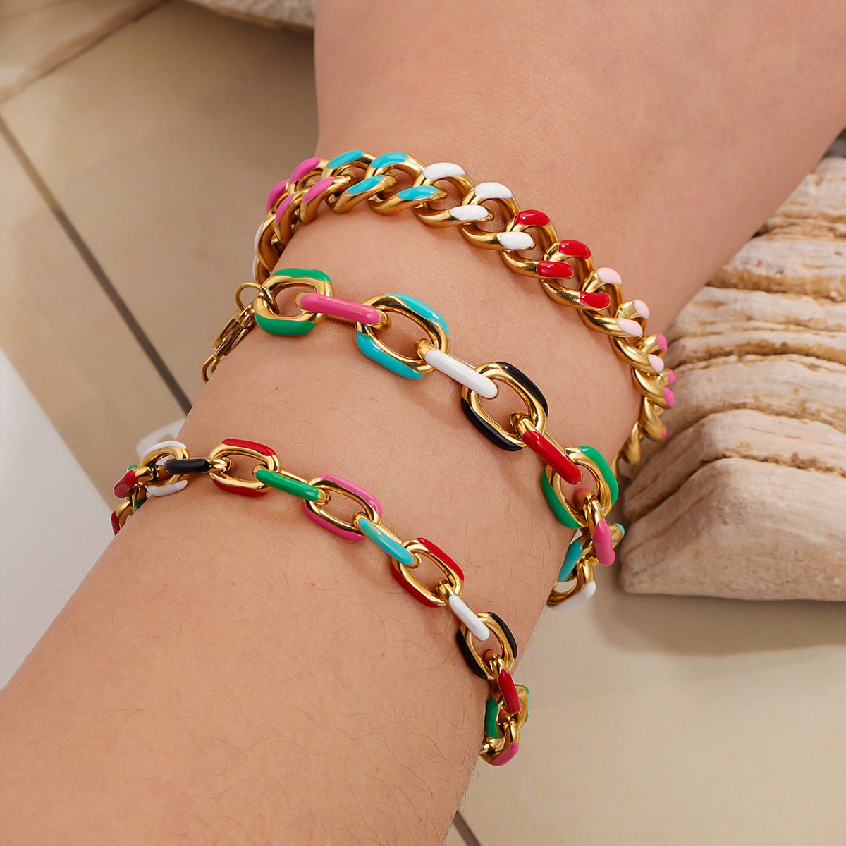 Jewelry Colorful Bracelets For Men And Women Light