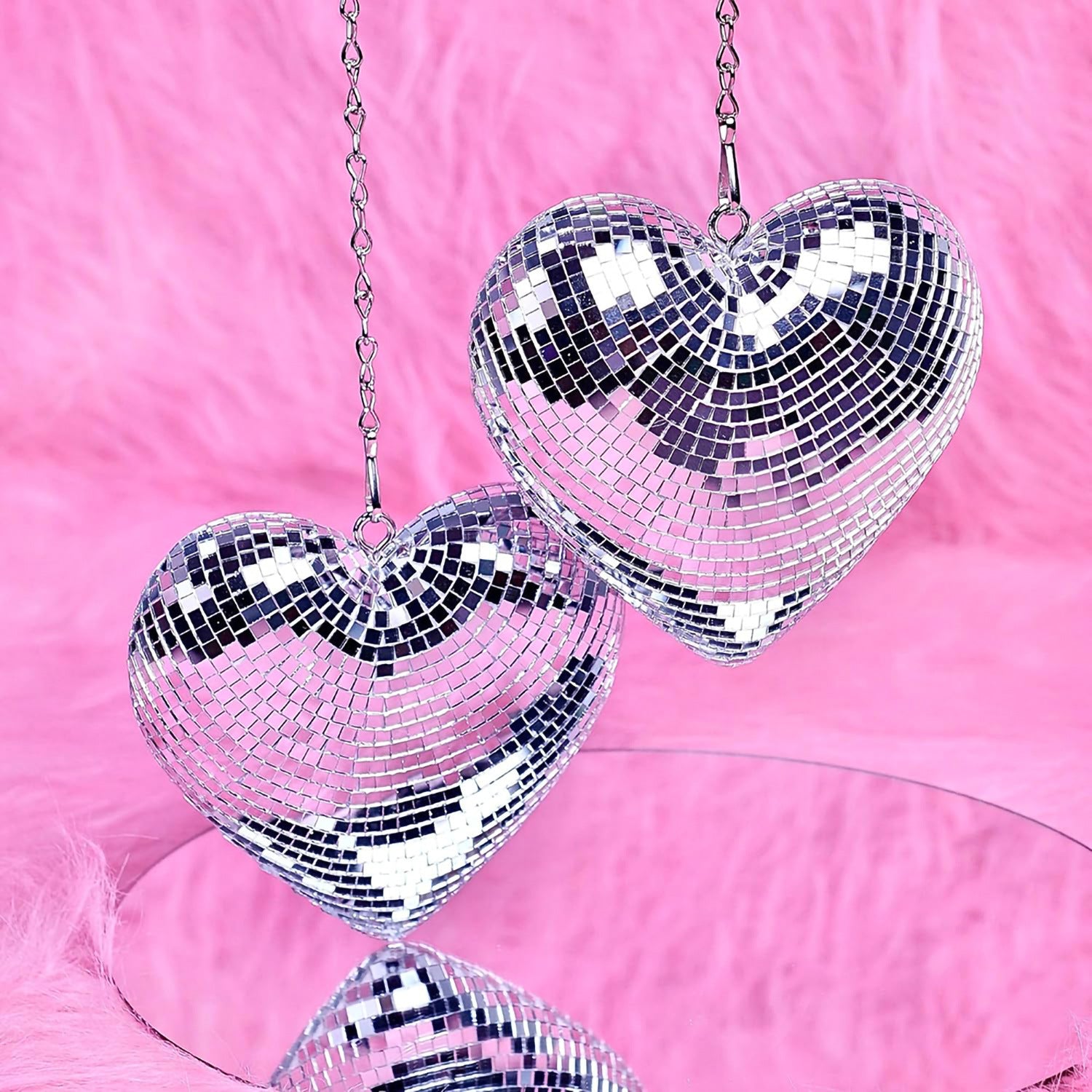 Chain Love Disco Ball Disco Love Glass Decorations