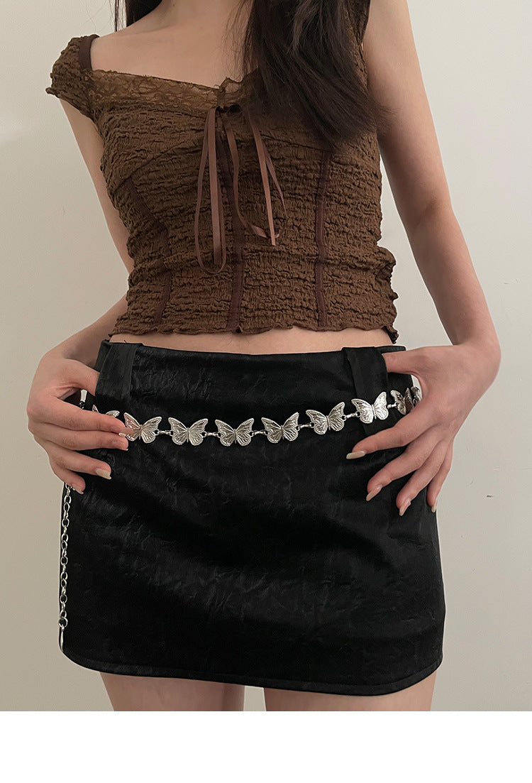 Butterfly Waist Chain Niche Design Belt Metal Chain