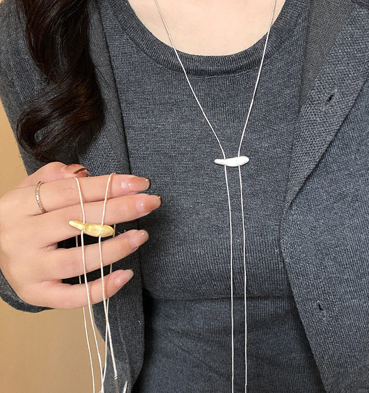 Silver Plated Copper Necklace For Women Small Fish
