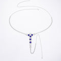 Fashionable Sapphire Water Drop Panties Niche Design Flower