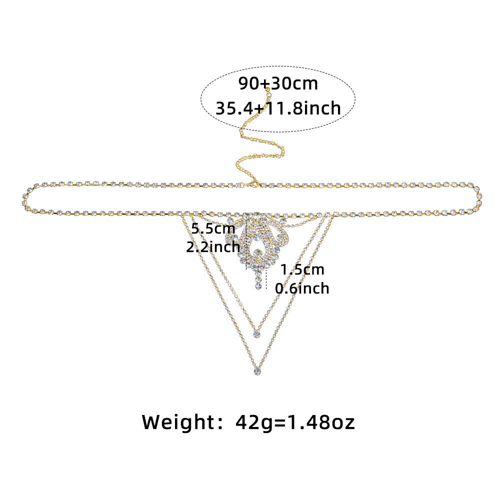 Waist Chain Luxury Super Rhinestone Underwear Nightclub Water