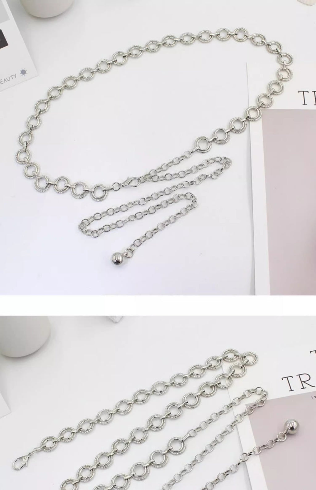 Versatile Metal Waist Chain For Women Thin Belt