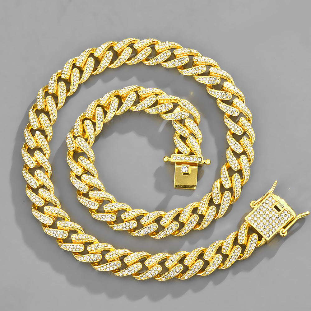 Hip Hop Cuban Chain Men'S Blingbling Cuban Linkchain