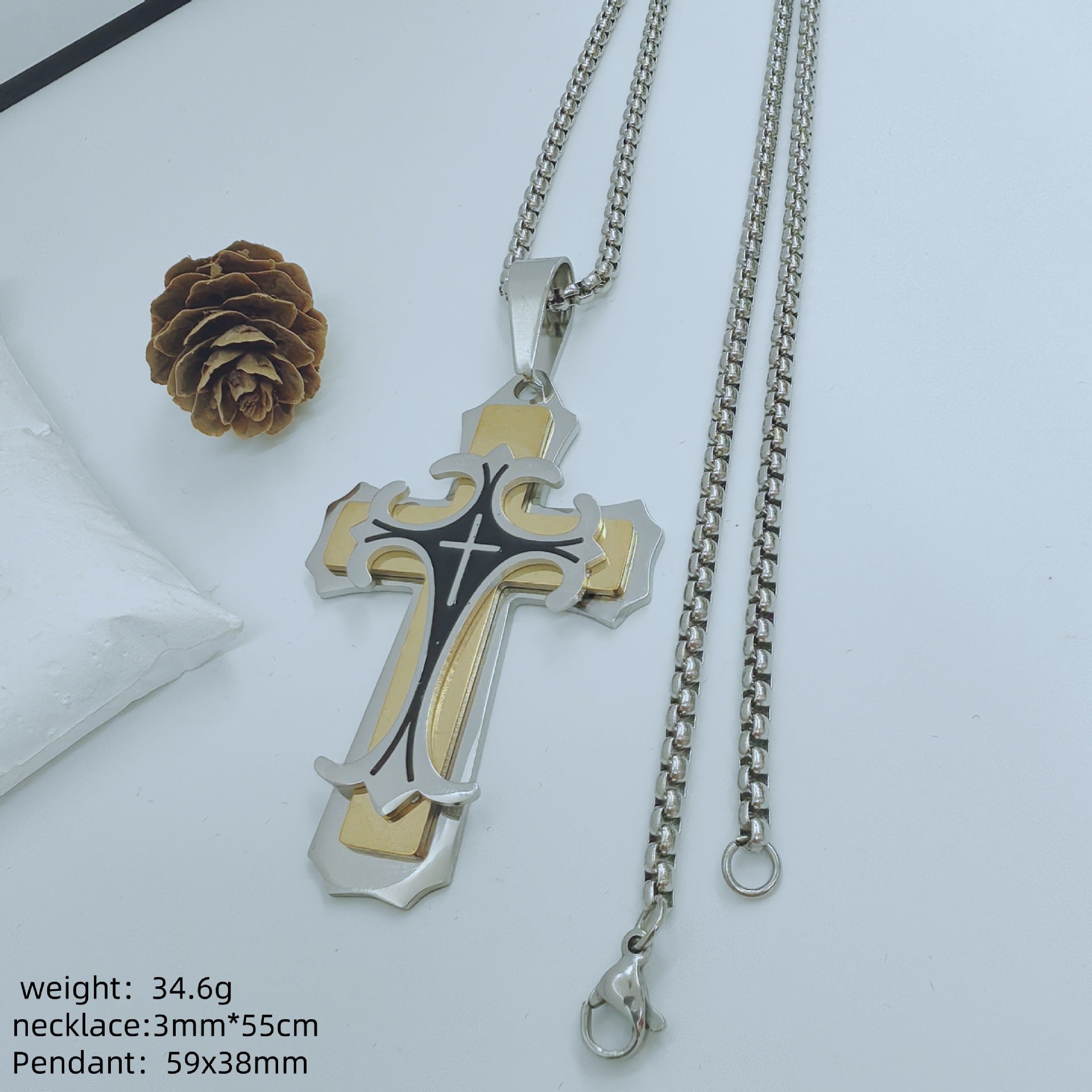 Direct Aliexpress Personality Stainless Steel Men'S Pendant Necklace