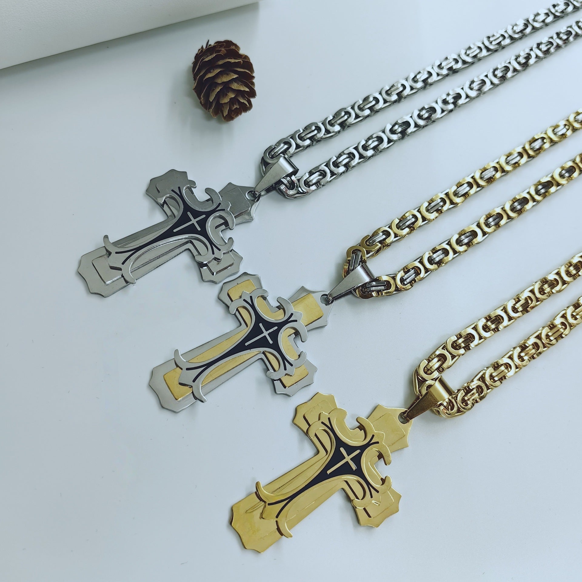 Direct Aliexpress Personality Stainless Steel Men'S Pendant Necklace