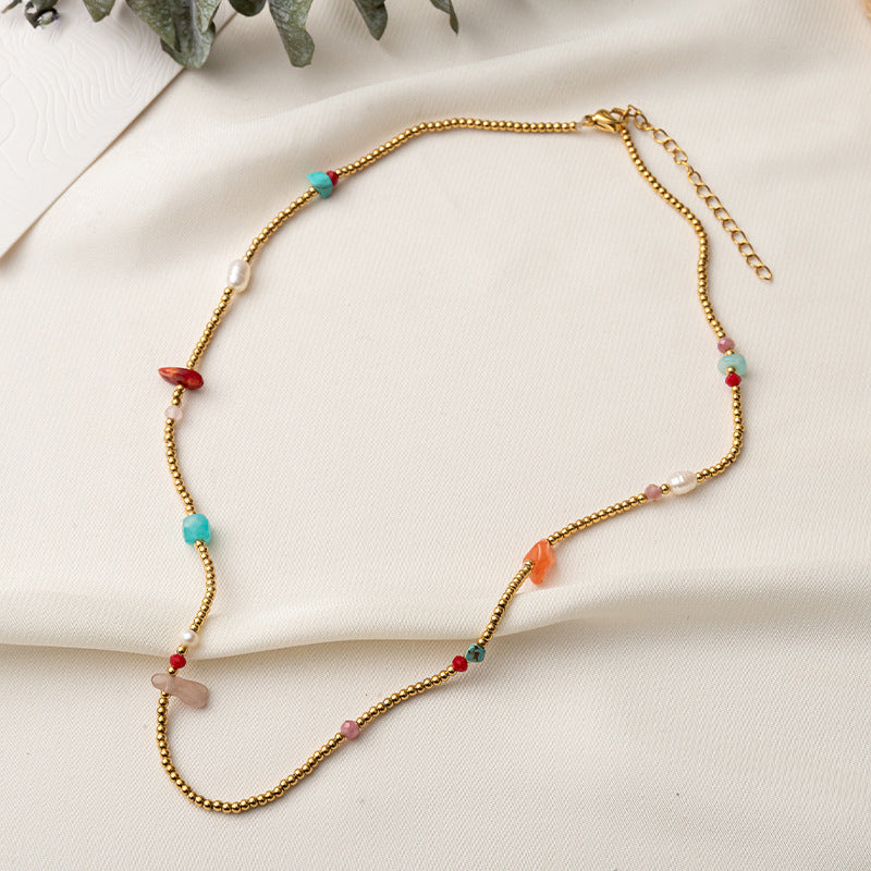 Lishan Versatile Bowknot Titanium Steel Metal Chain Series