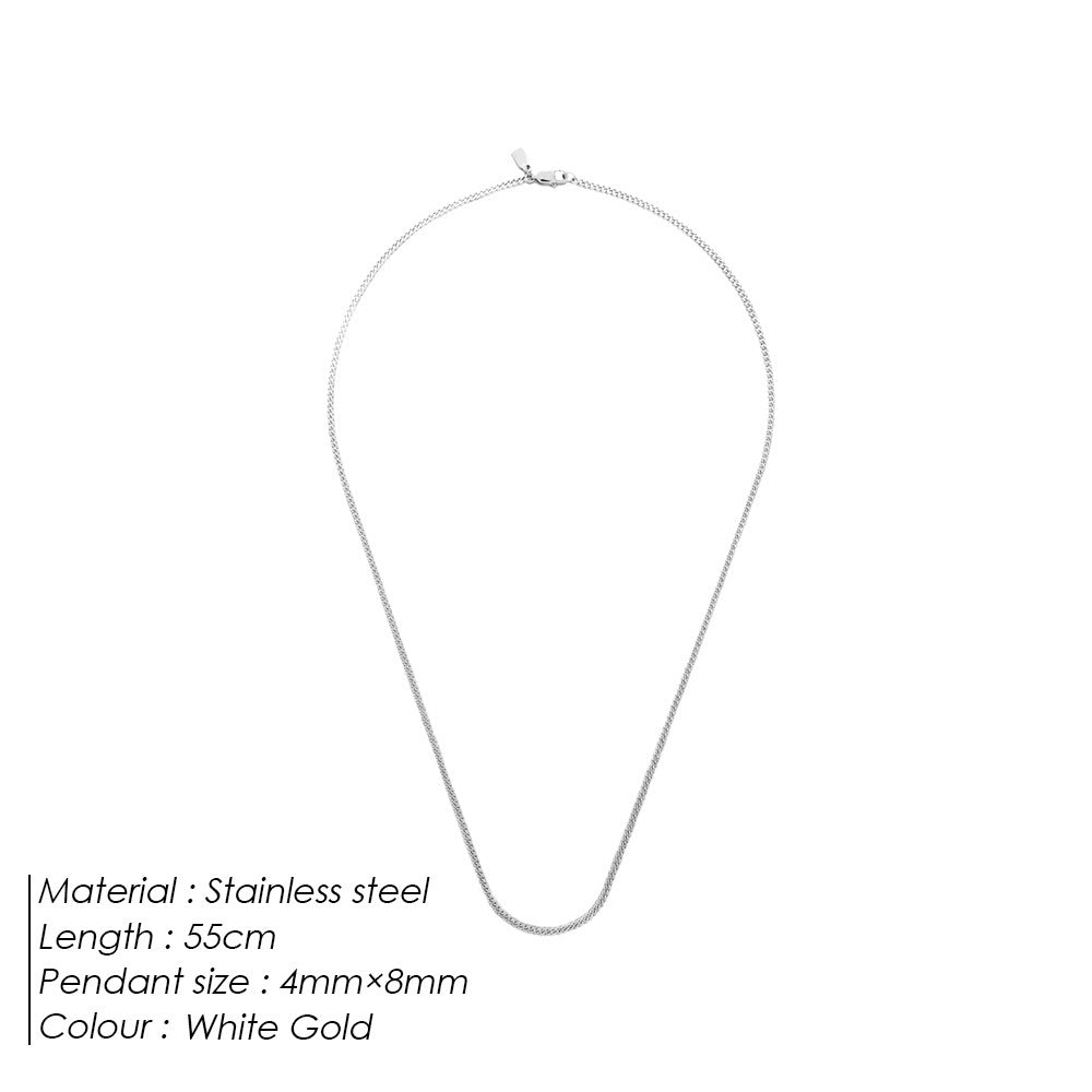 Hip Hop Style Versatile Cuban Chain Clavicle Chain