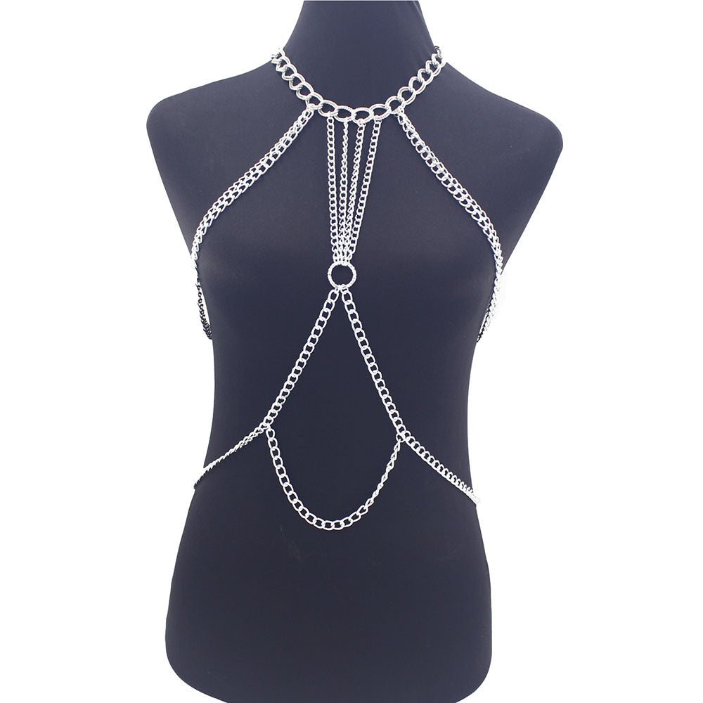 Body Chain Exaggerated Ladies Personality Punk Style Cross