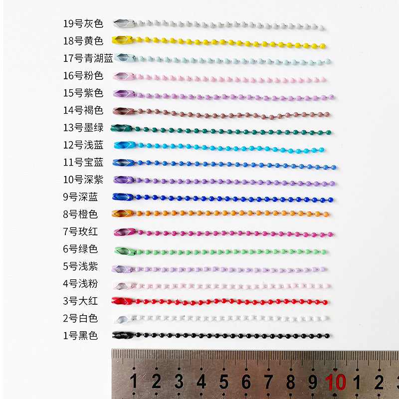 Color Bead Chain 2 4Mm Ball Bead Chain