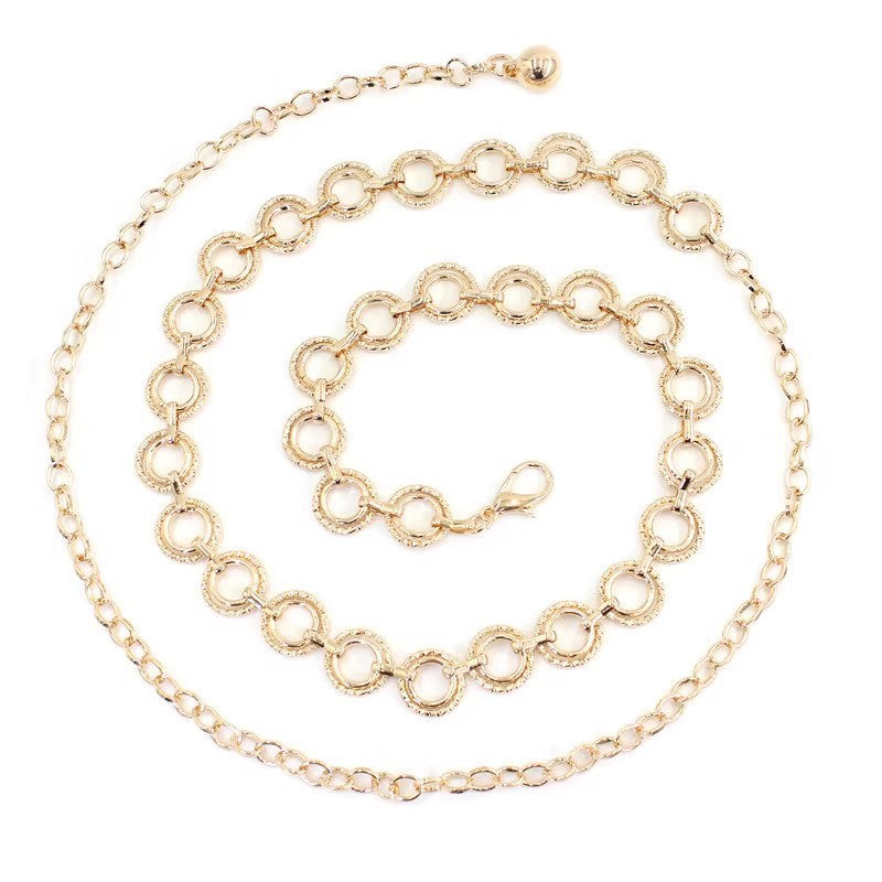 Versatile Metal Waist Chain For Women Thin Belt