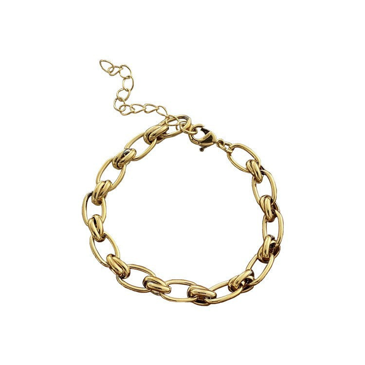 Lishan Versatile Bowknot Titanium Steel Metal Chain Series