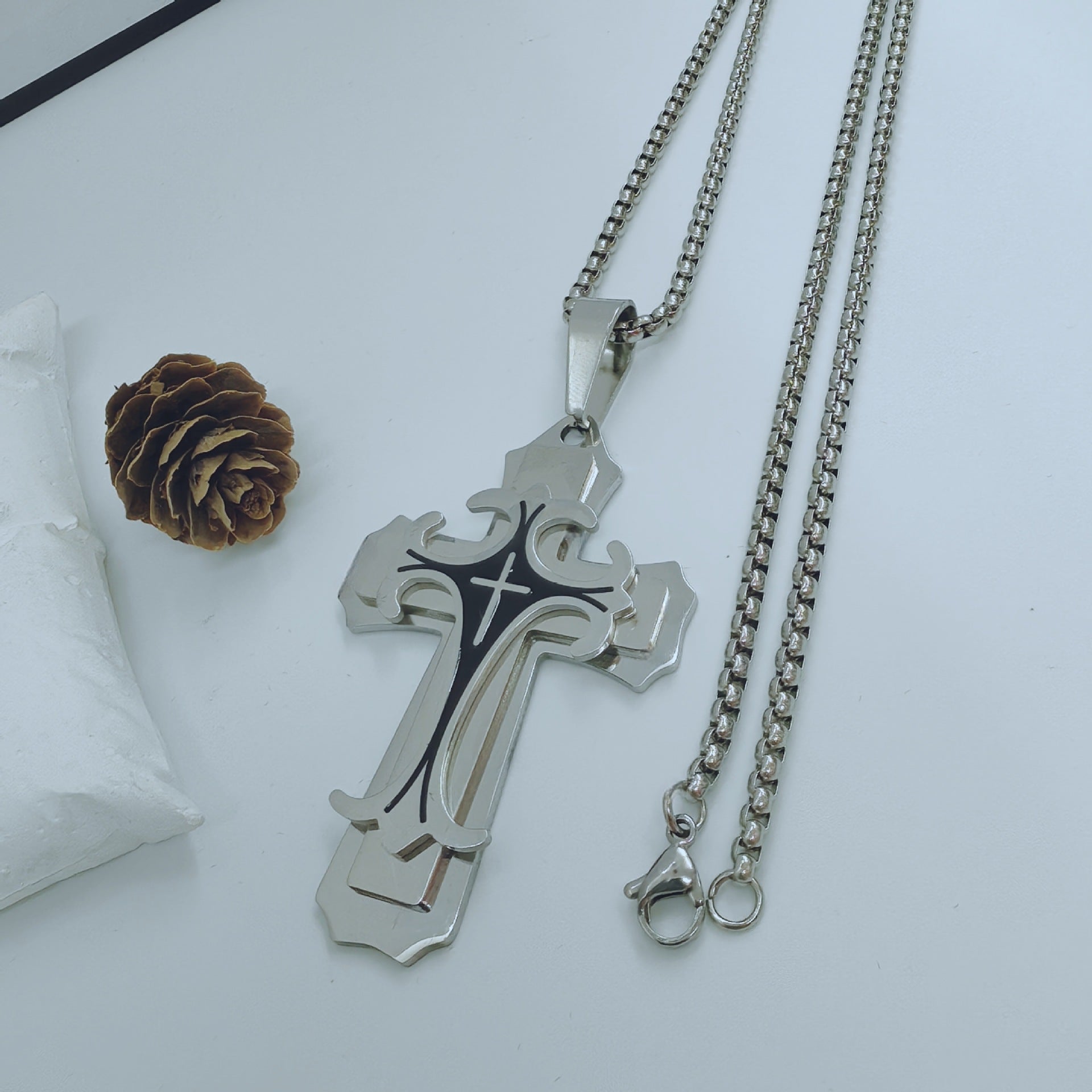 Direct Aliexpress Personality Stainless Steel Men'S Pendant Necklace