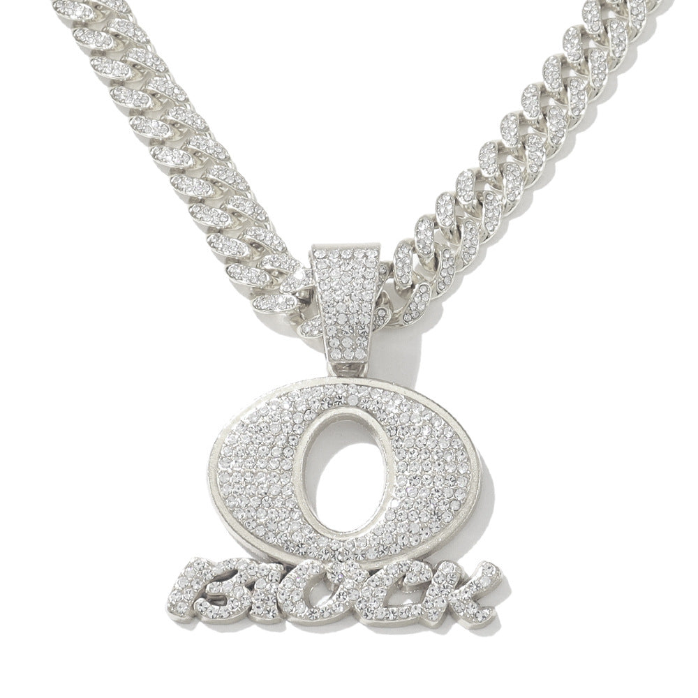 Personality Hip Hop Men'S Jewelry Oblock English Letter