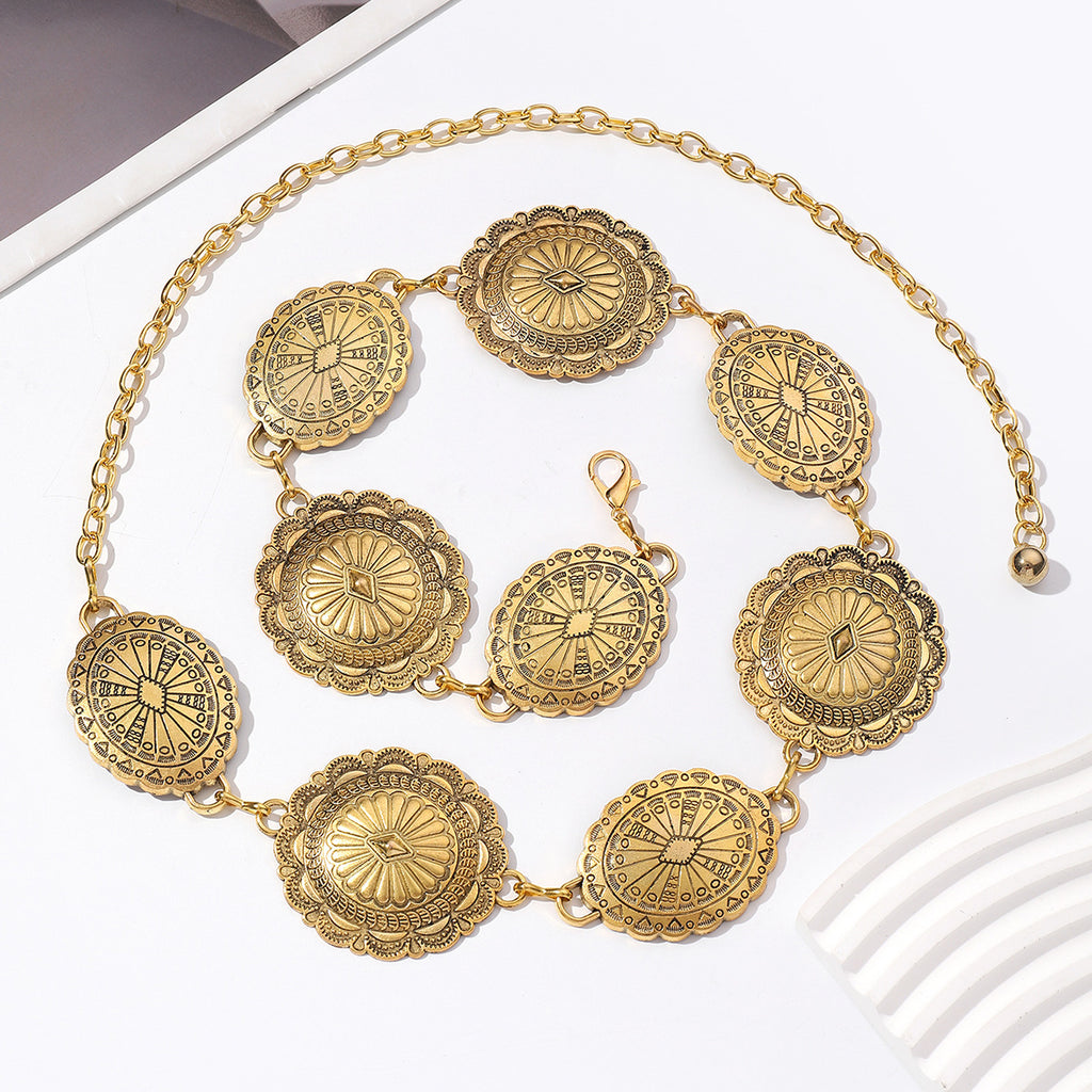 High End Metal Waist Chain Retro Bohemian Style