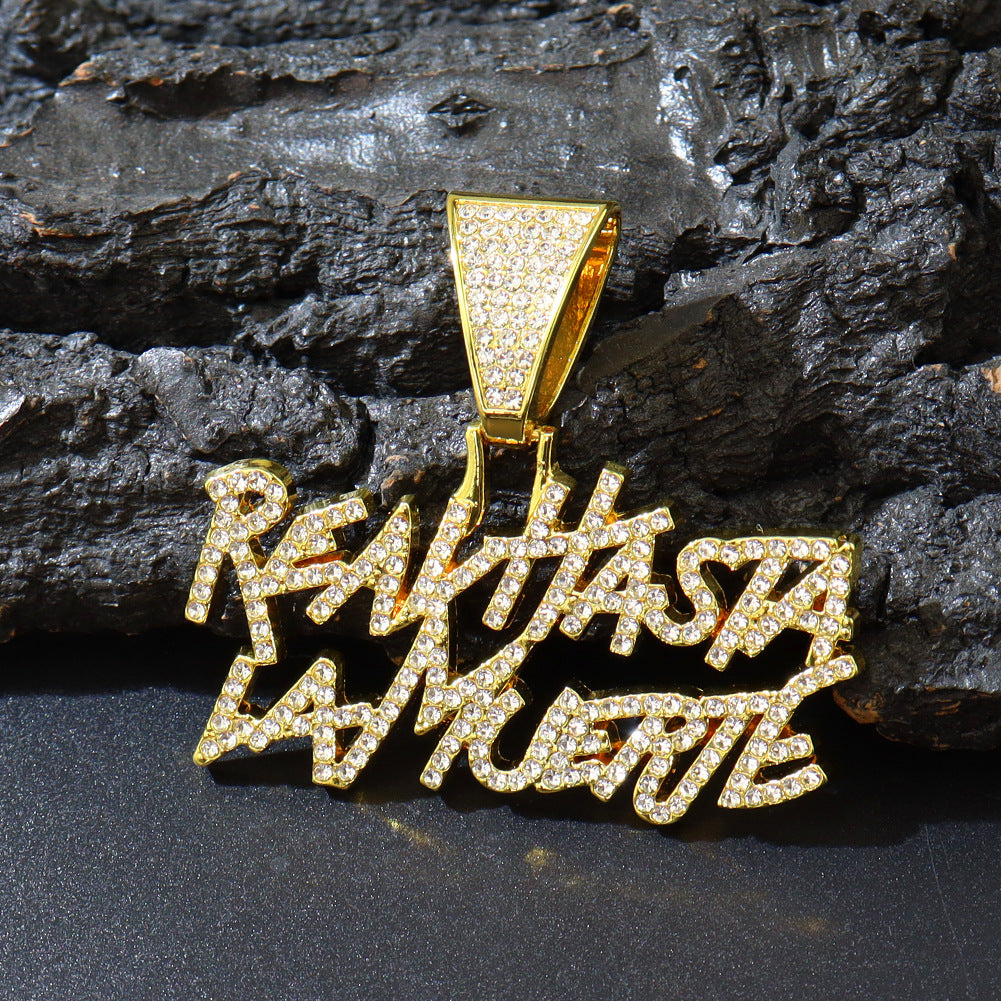 Hip Hop Style Reavhasta Lamuerte English Splicing Letter