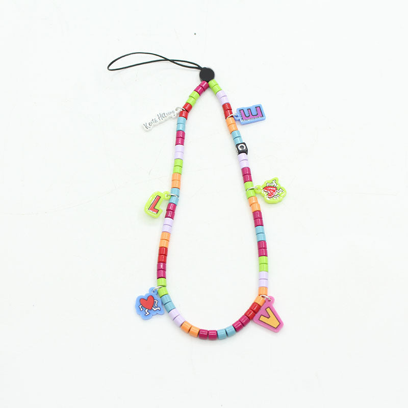Online Popular Anti Lost Mobile Phone Chain Rainbow