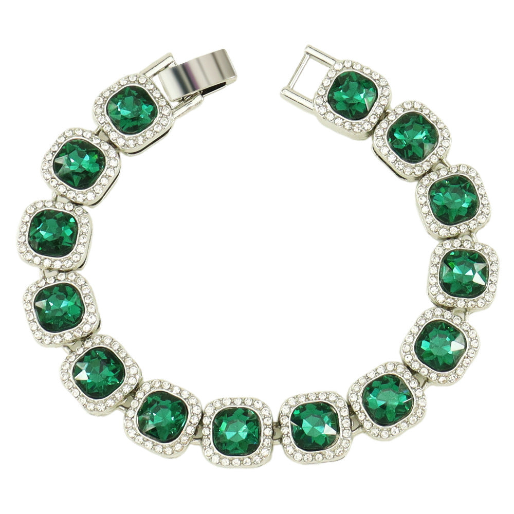 Hip Hop Style Green Diamond Ice Sugar Cuban