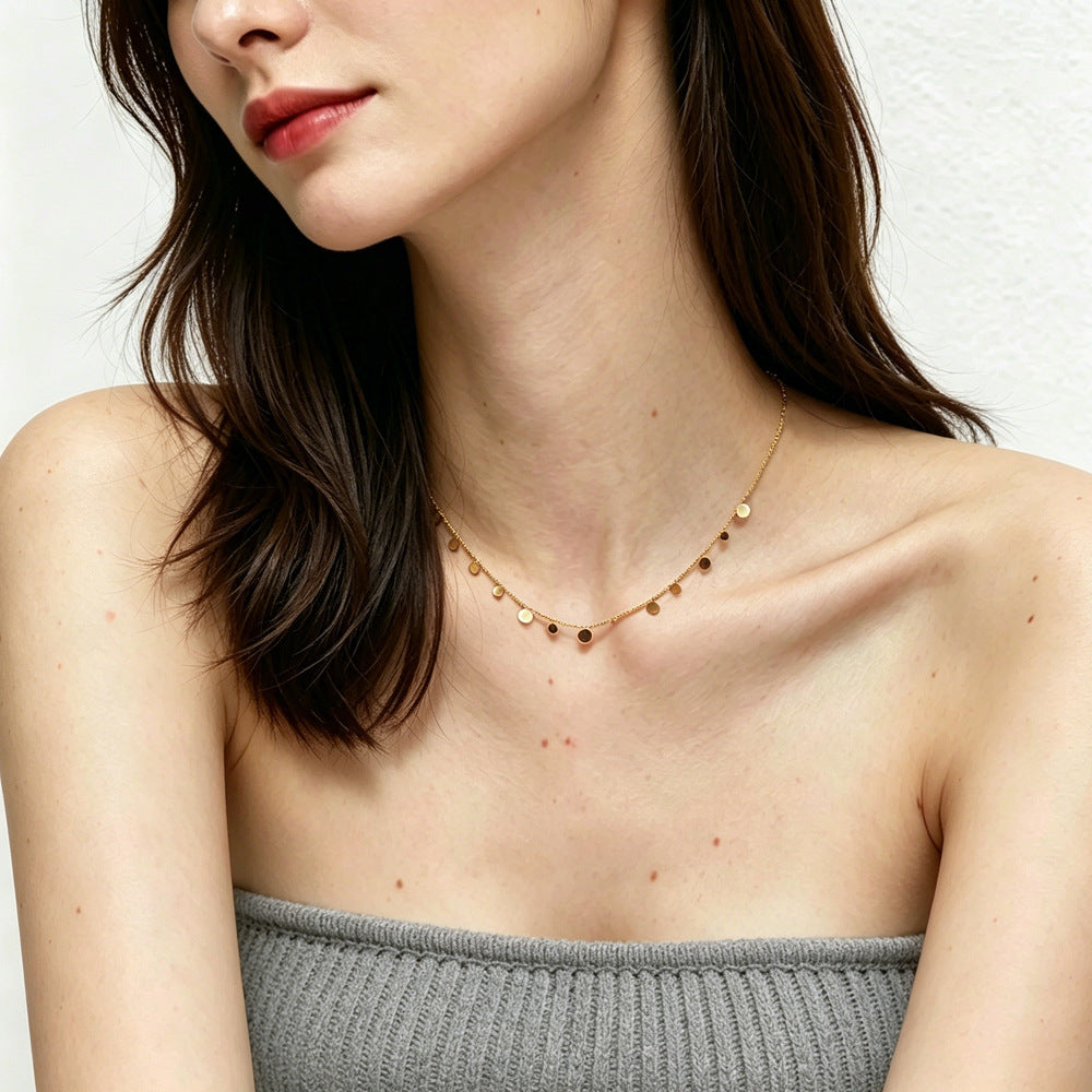 Lishan Versatile Bowknot Titanium Steel Metal Chain Series