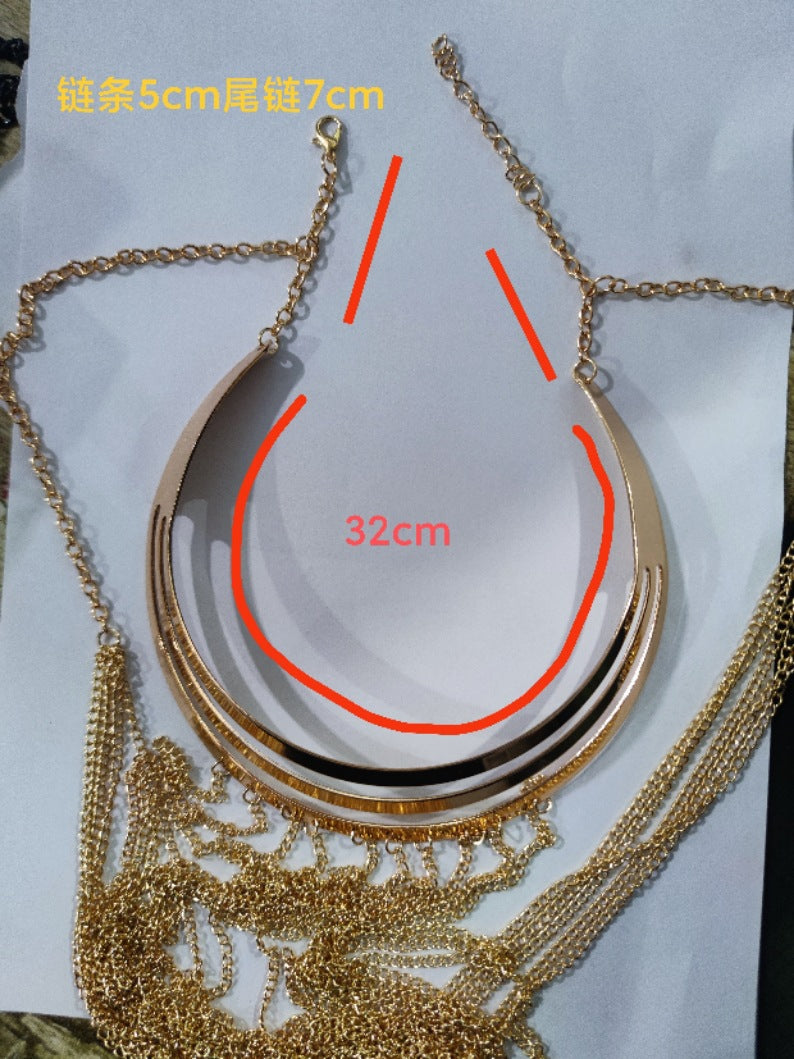 Aliexpress Jewelry Body Chain Gold Large Hoop Necklace