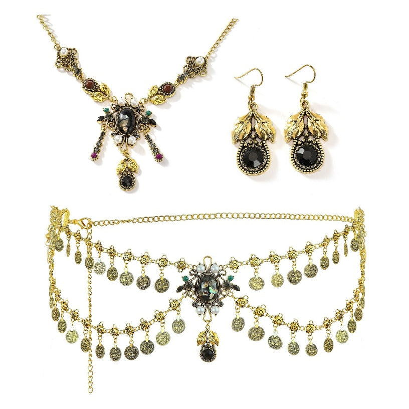 Alloy Vintage Tassel Coins Belly Dance Waist Chain