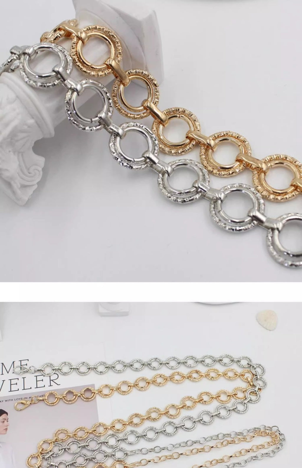 Versatile Metal Waist Chain For Women Thin Belt