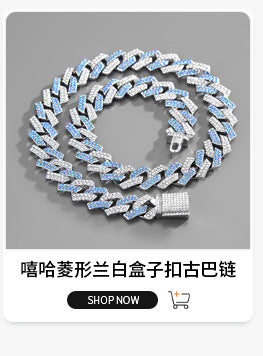 Unique Designer Cuban Link Chain Style Rhombus Shaped