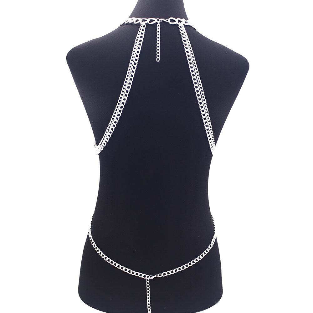 Body Chain Exaggerated Ladies Personality Punk Style Cross