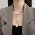 High End Niche Metal Splicing Necklace Hip Hop