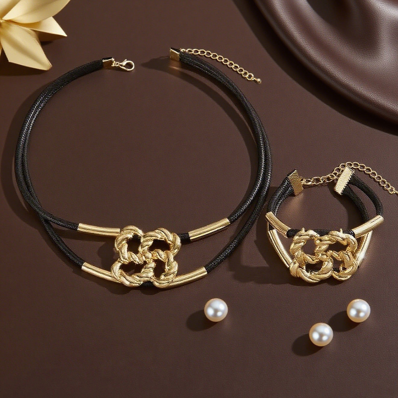 Versatile Metal Chain Decorative Twist Pendant Necklace Bracelet