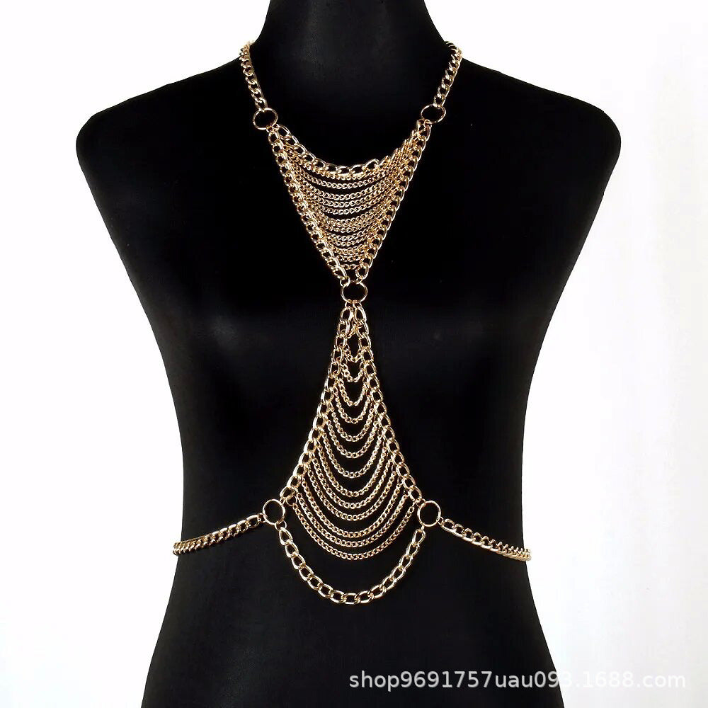 Beach Bikini Body Chain Chest Chain Waist Chain