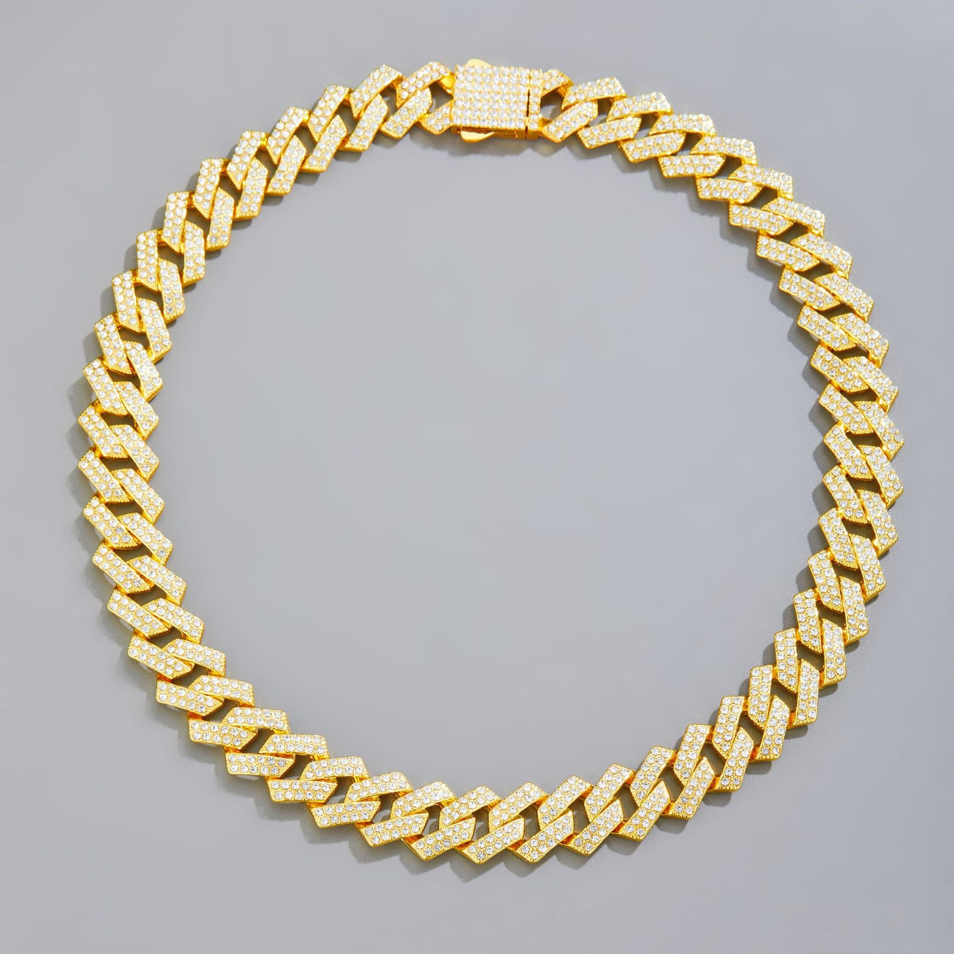 Hip Hop Bar Cuban Chain 15Mm Fashionable Alloy