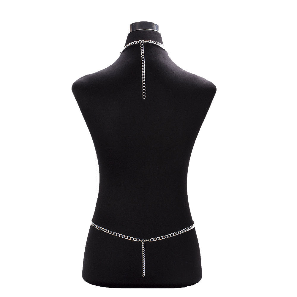 Women'S Metal Aluminum Chain Halter Necklace Nightclub Performance
