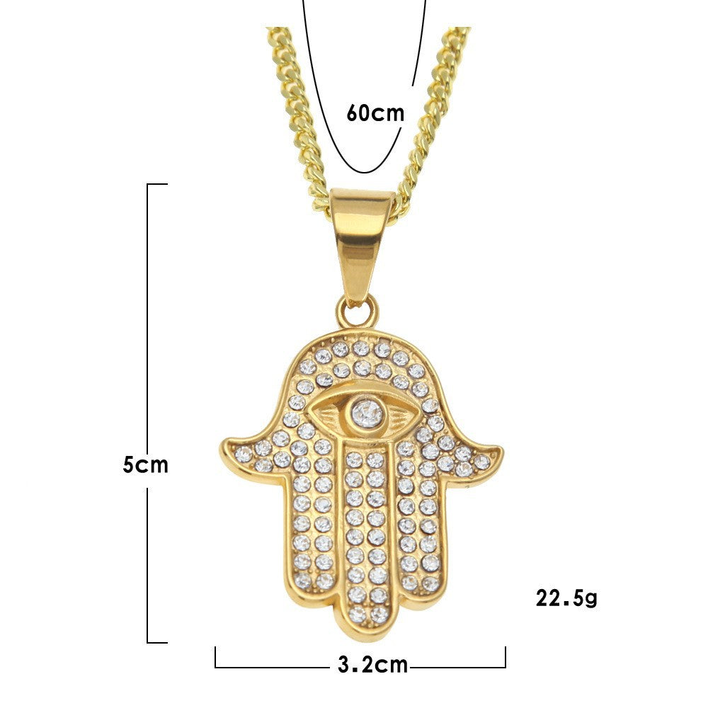 Hip Hop Stainless Steel Pendant Necklace Punk Rock