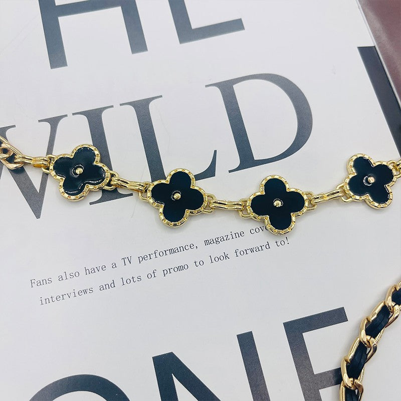 Fragrant Style Waist Chain Women'S Summer Metal Four