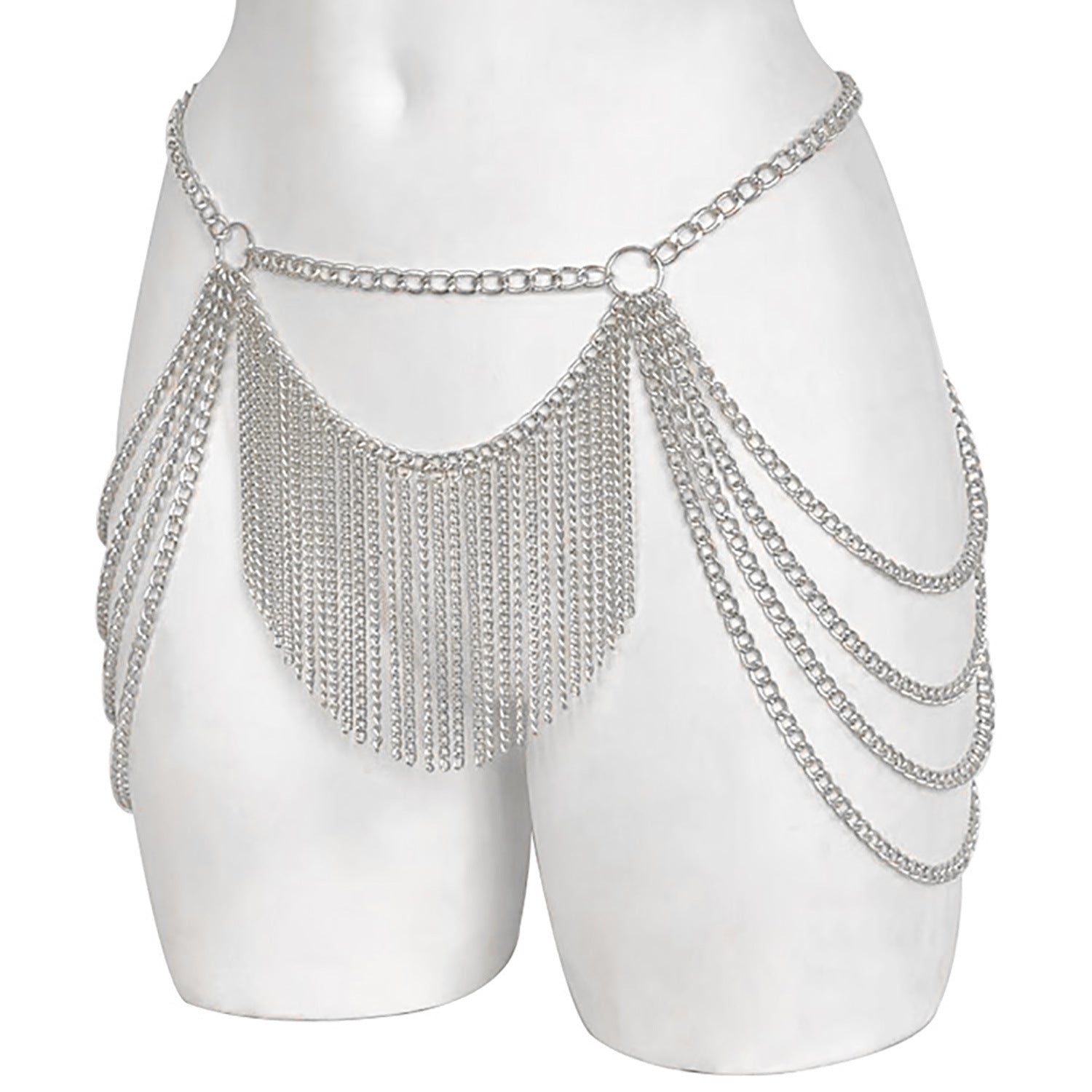 Women'S Metal Chain Tassel Chest Chain Body Chain