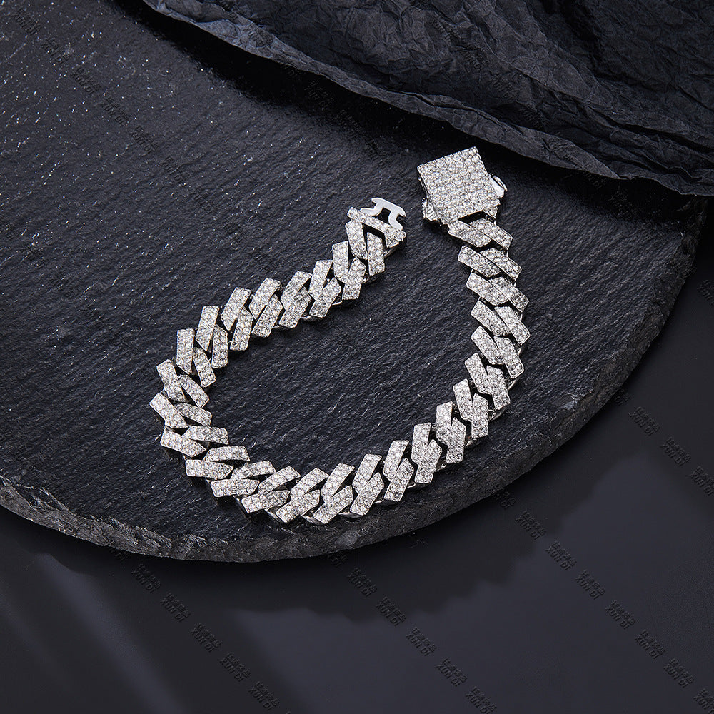 Hip Hop Product Bar Cuban Chain 12Mm Alloy