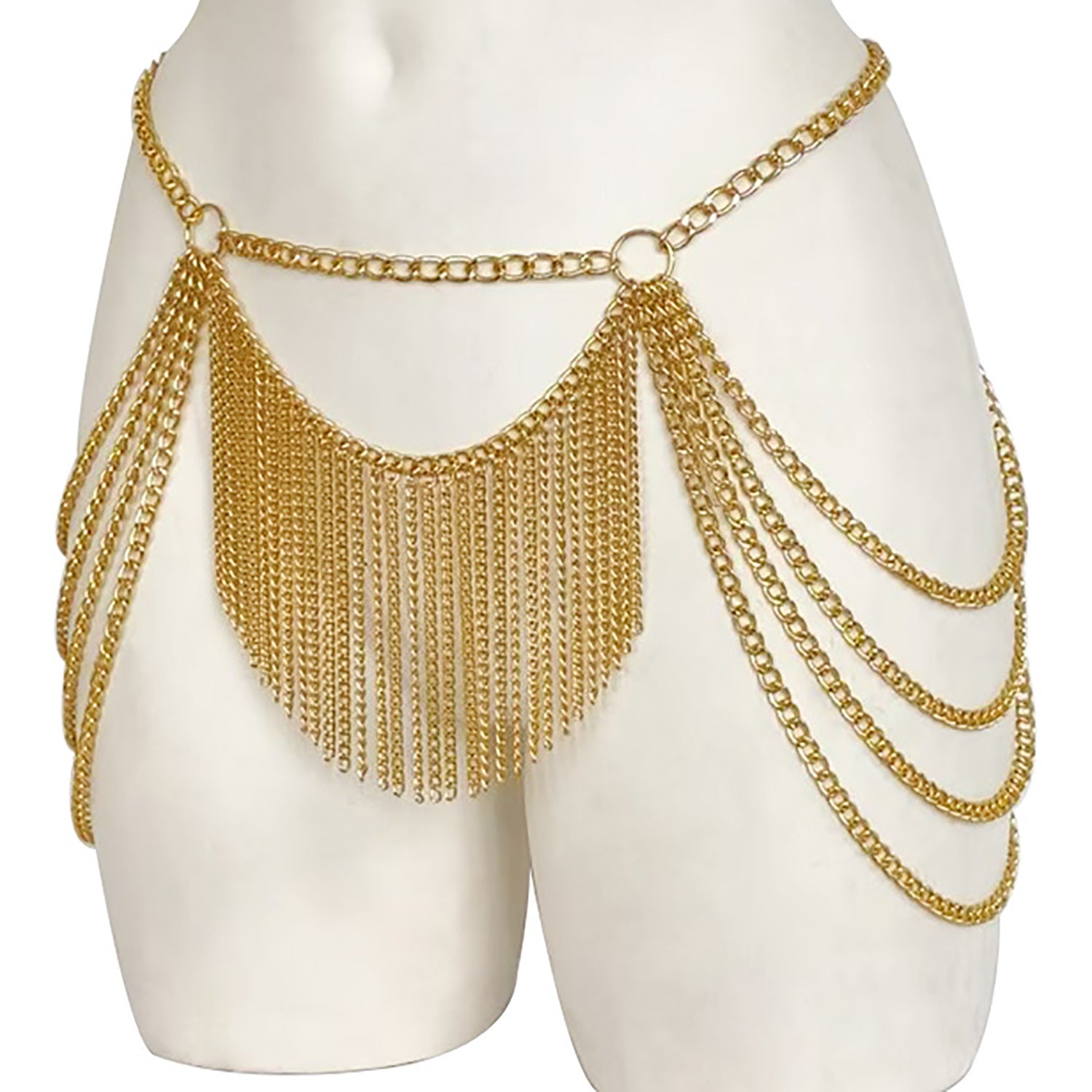 Women'S Metal Chain Tassel Chest Chain Body Chain